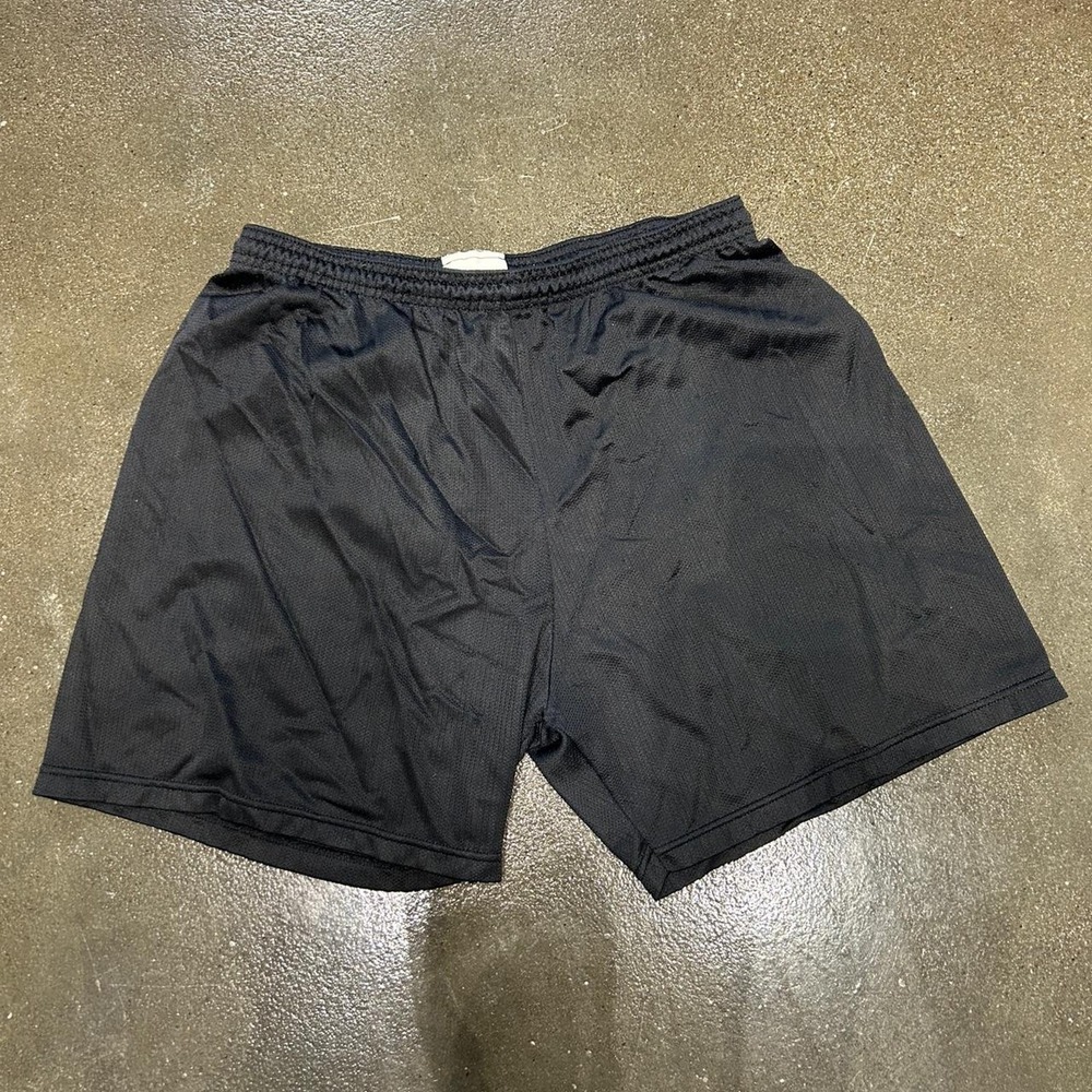 Vintage Black adidas mesh running workout athletic shorts men's size XL